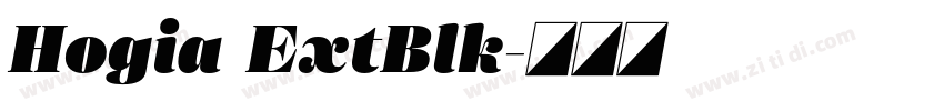 Hogia ExtBlk字体转换